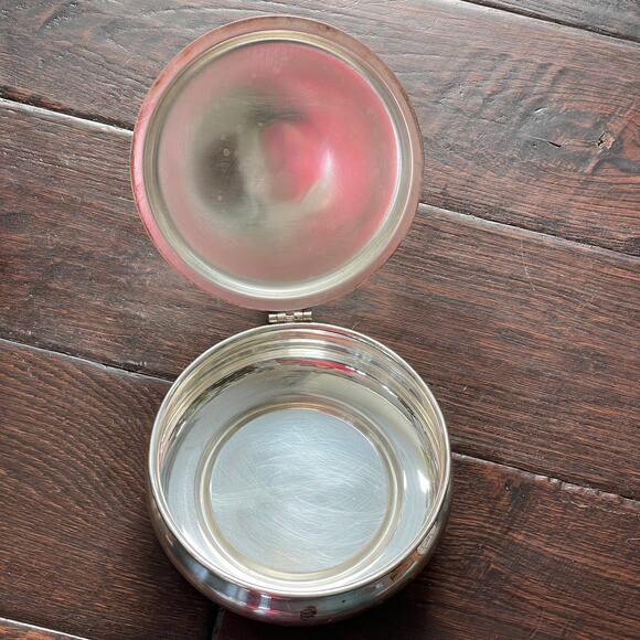 Silent Butler Crumber Hinged Wood Handle Vtg Taunton Silversmith Plated Prop - Picture 6 of 12